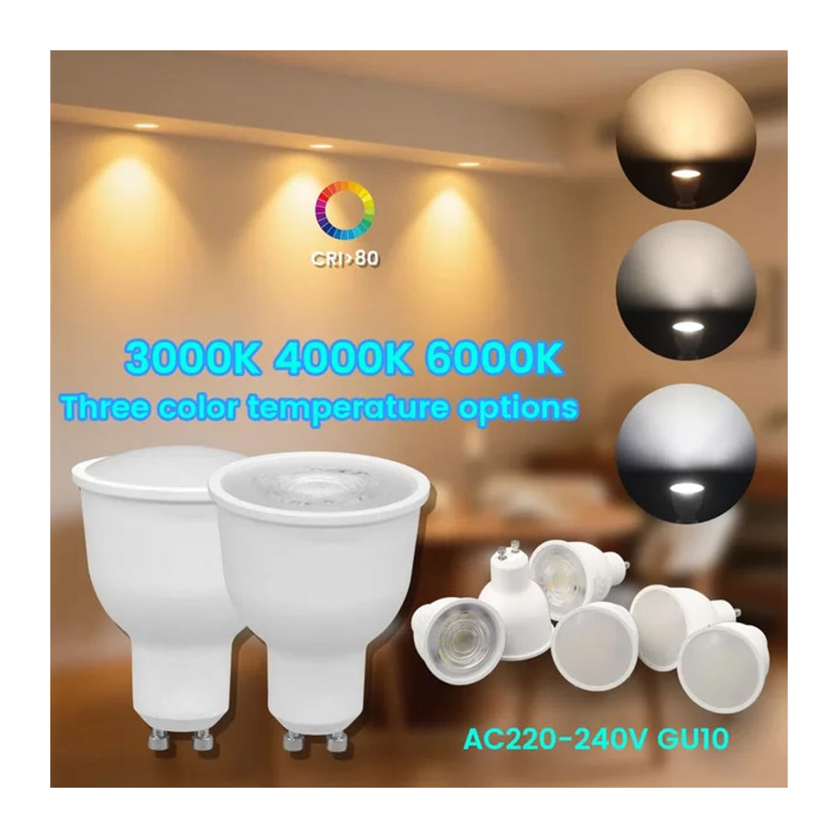 Gatetop GU10 LED Strahler 12W Mais Lampe für 220V-240V energiesparend - Bild 1