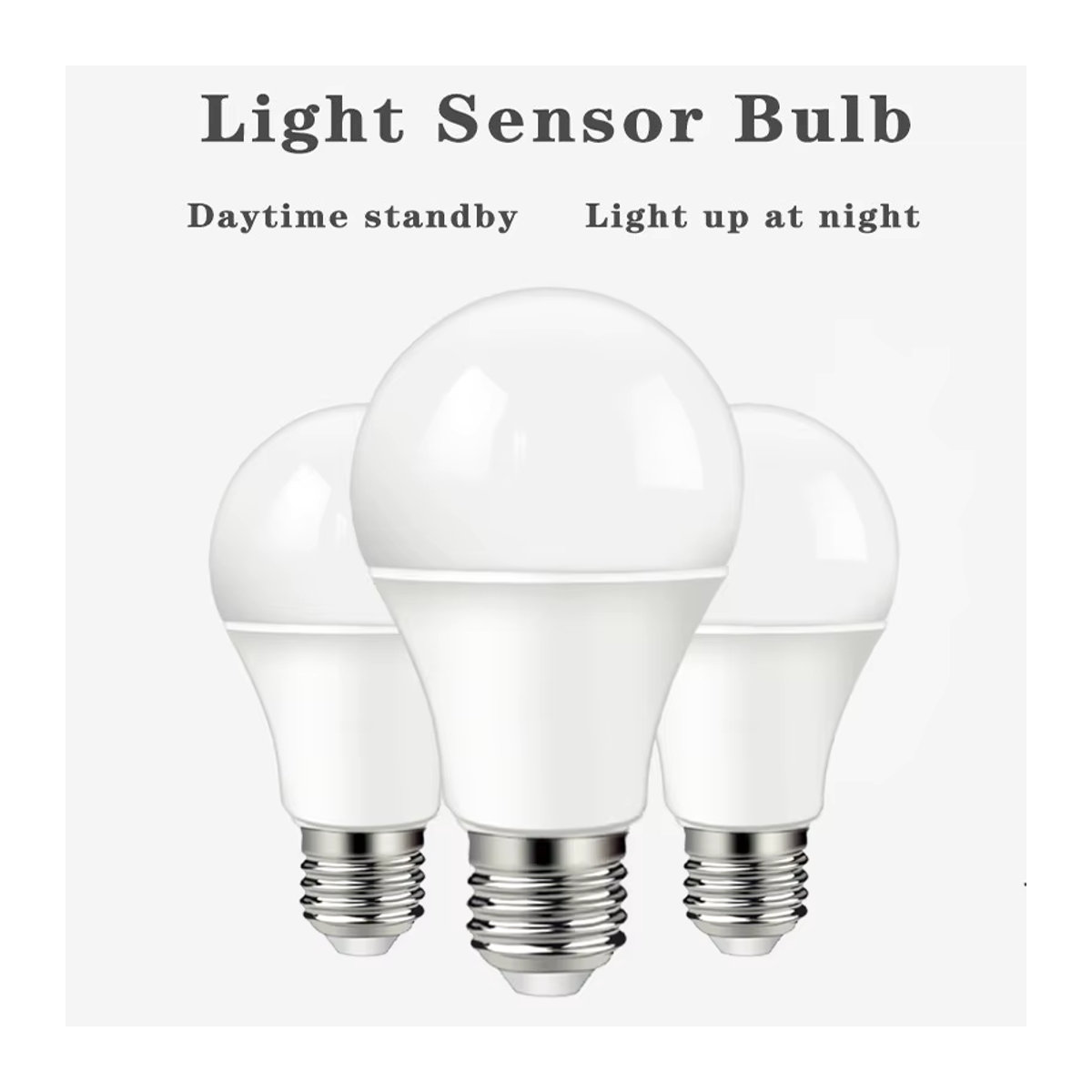 Gatetop LED Sensor Außenleuchte mit Dämmerungsschalter 10W E27 minimalistisch - Bild 4