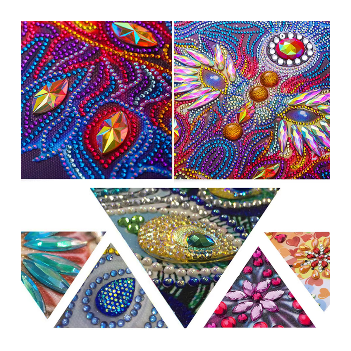 GATYZTORY 5D Diamantgemälde Set mit Tier-Motiven Schmetterling Kaninchen und Katze in Mehrfarbig mit teilweise speziell geformten Bohrern als DIY Diamant-Mosaik-Kunst - Bild 3
