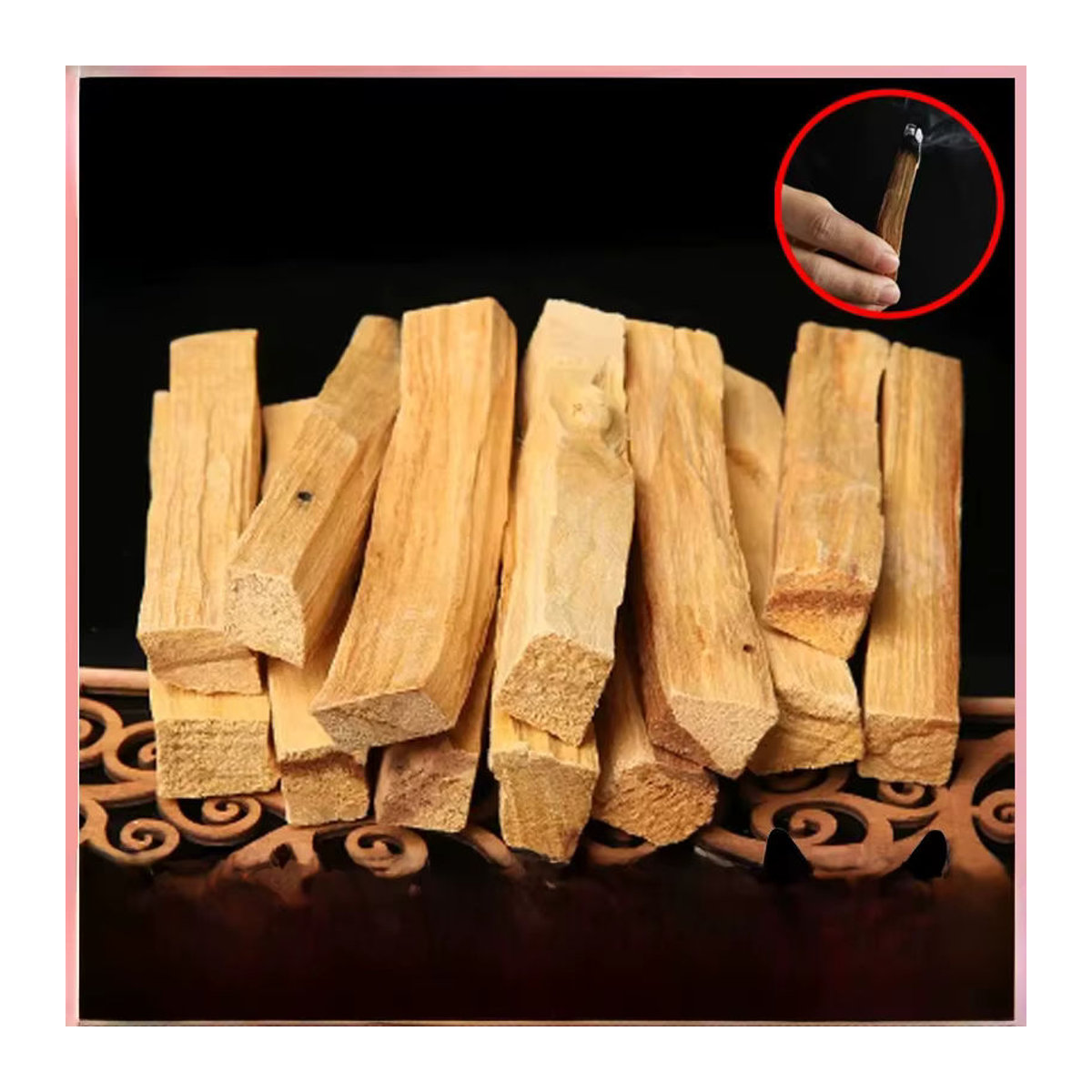 GBBMA Palo Santo Sticks Räucherstäbchen aus braunem Holz für Yoga und Aromatherapie - Bild 7