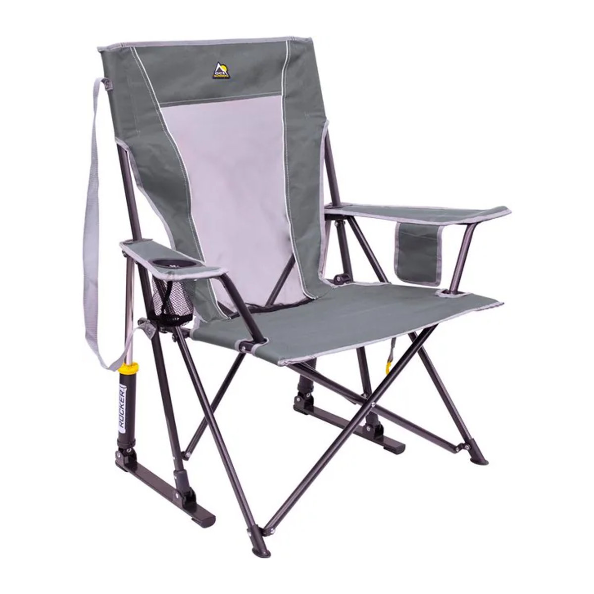GCI Comfort Pro Rocker Campingstuhl mit Schaukelfunktion in Mercury Gray - Bild 1