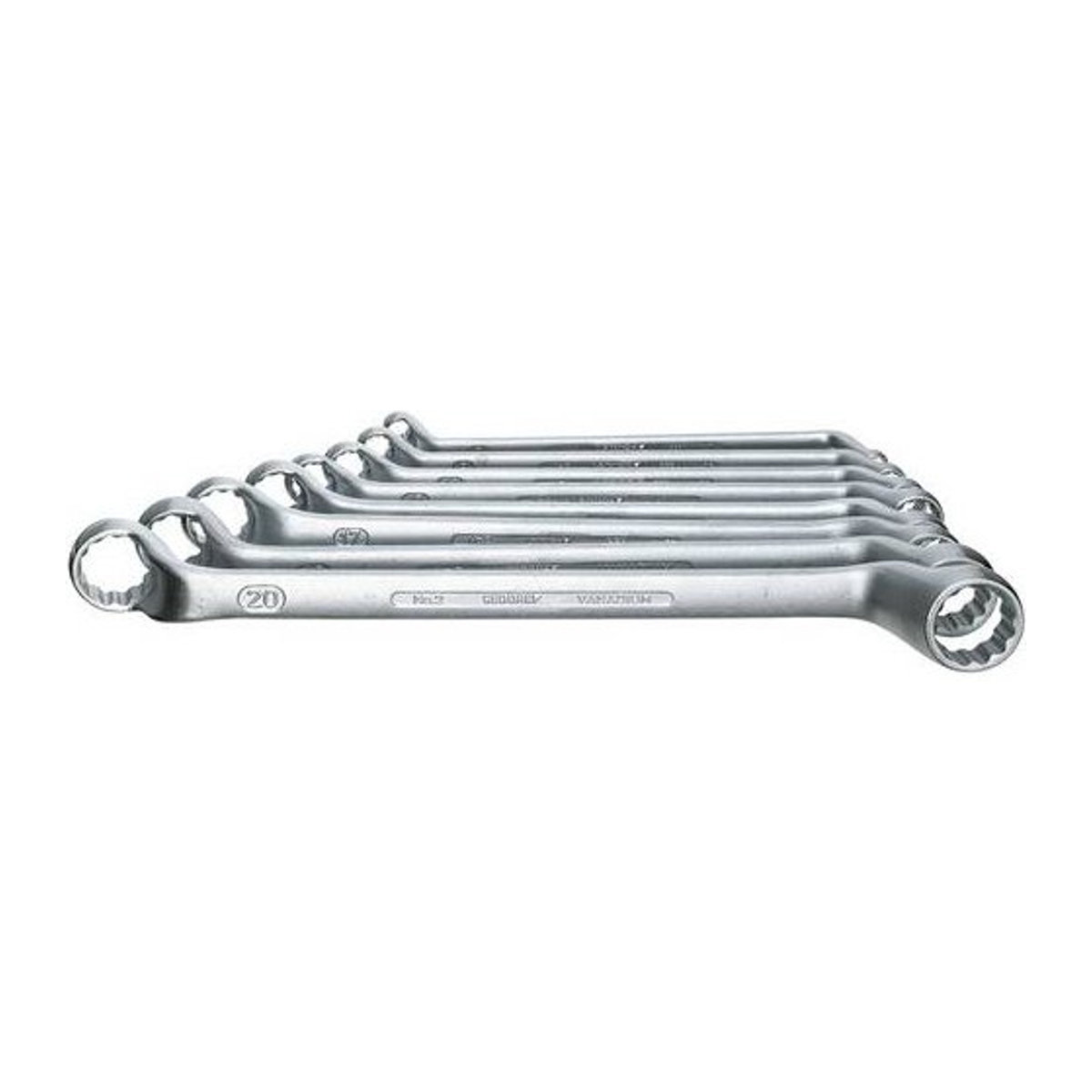 Gedore Doppelringschlüssel-Satz 8-teilig 6-22 mm aus CV-Stahl mit UD-Profil nach DIN 838 - Bild 1