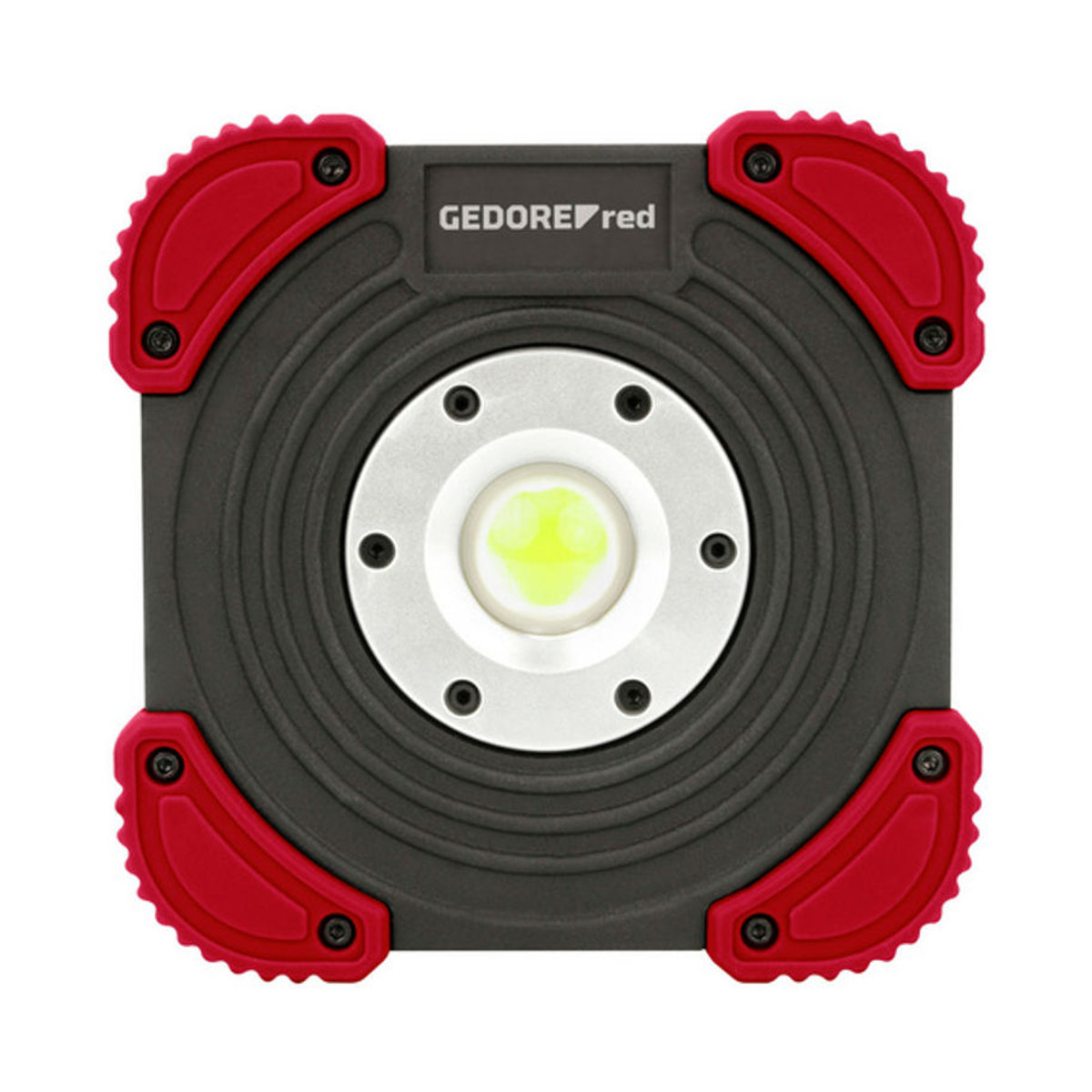 Gedore LED Arbeitsleuchte akkubetrieben 1400 lm, Schwarz-Rot, IP 64 - Bild 3