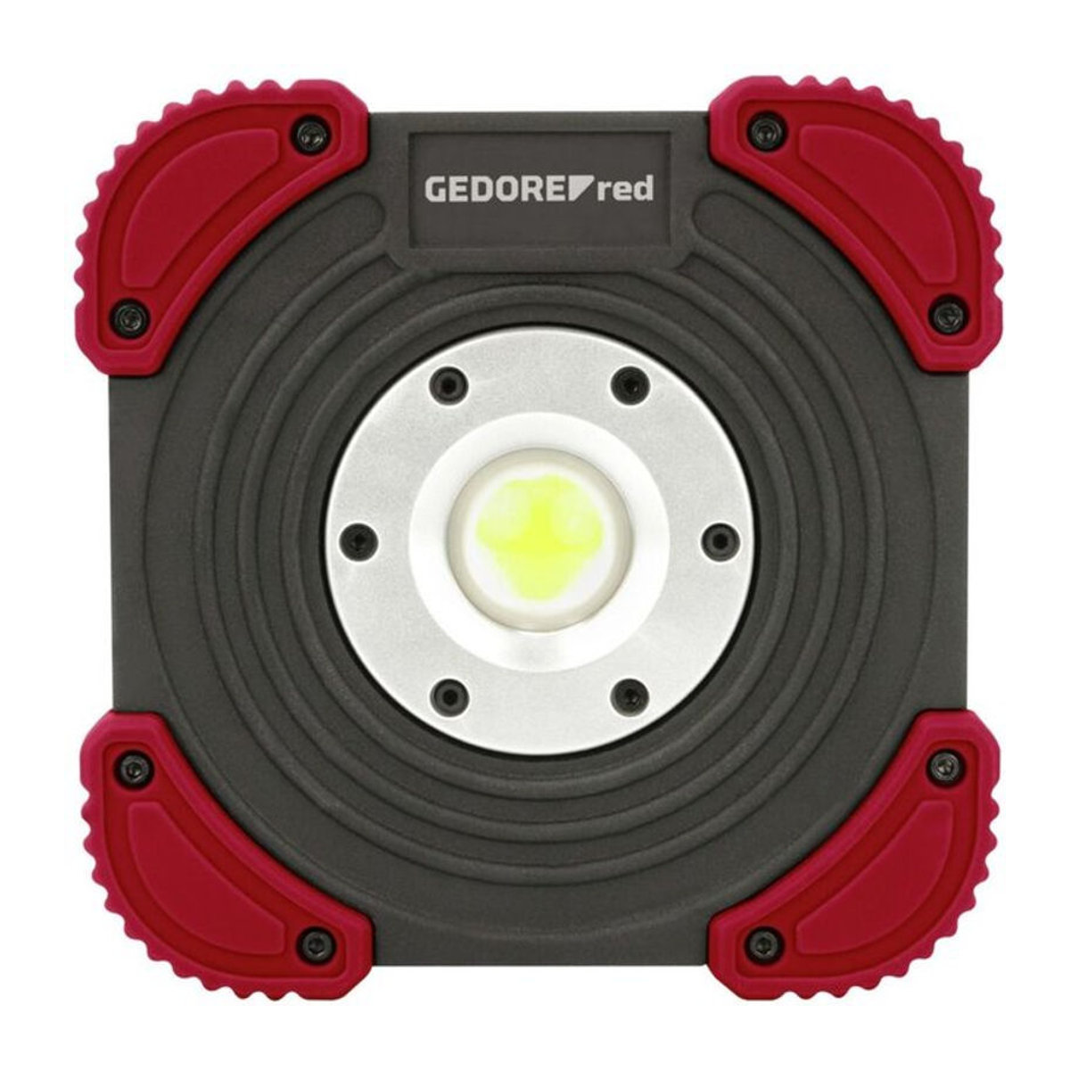 Gedore LED Arbeitsleuchte akkubetrieben 1400 lm, Schwarz-Rot, IP 64 - Bild 4