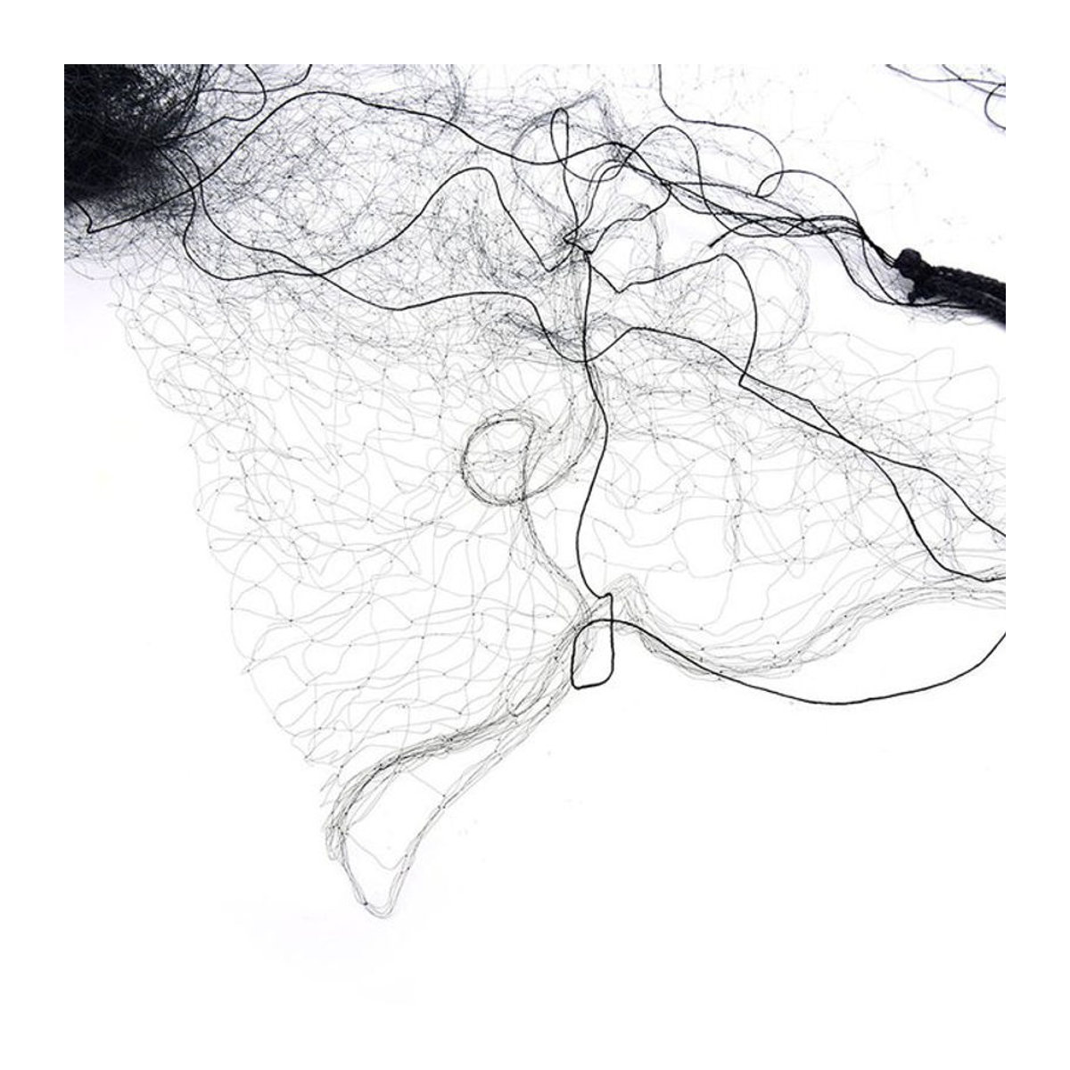 Geknotetes Nebelnetz aus Nylon-Monofilament als Anti-Vogel-Schutz für Obstgarten und Garten, B: 6 m, H: 3 m, Lochgröße: 15 mm - Bild 1