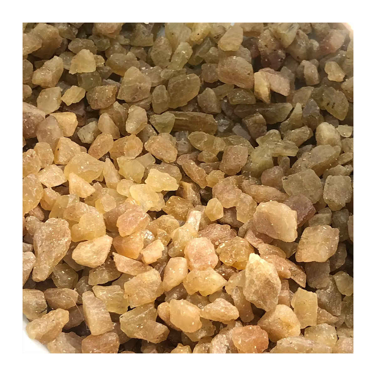 Gelber Apatit Naturstein als rohe Kristallsplitter und Mineralien für deine Dekoration oder spirituelle Anwendungen - Bild 4