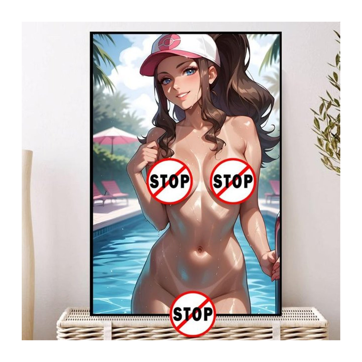 Gemini Art Museum Anime Cartoon Wandbild als Leinwandposter, Motiv Porträt, Rahmenlos, Breite: 21 cm, Höhe: 30 cm - Bild 1