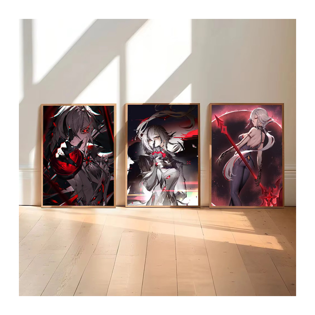 Genshin Impact Arlecchino Anime Poster aus Papier, mehrfarbiges Wandbild im Hochformat für Wohnzimmer und Schlafzimmer - Bild 4