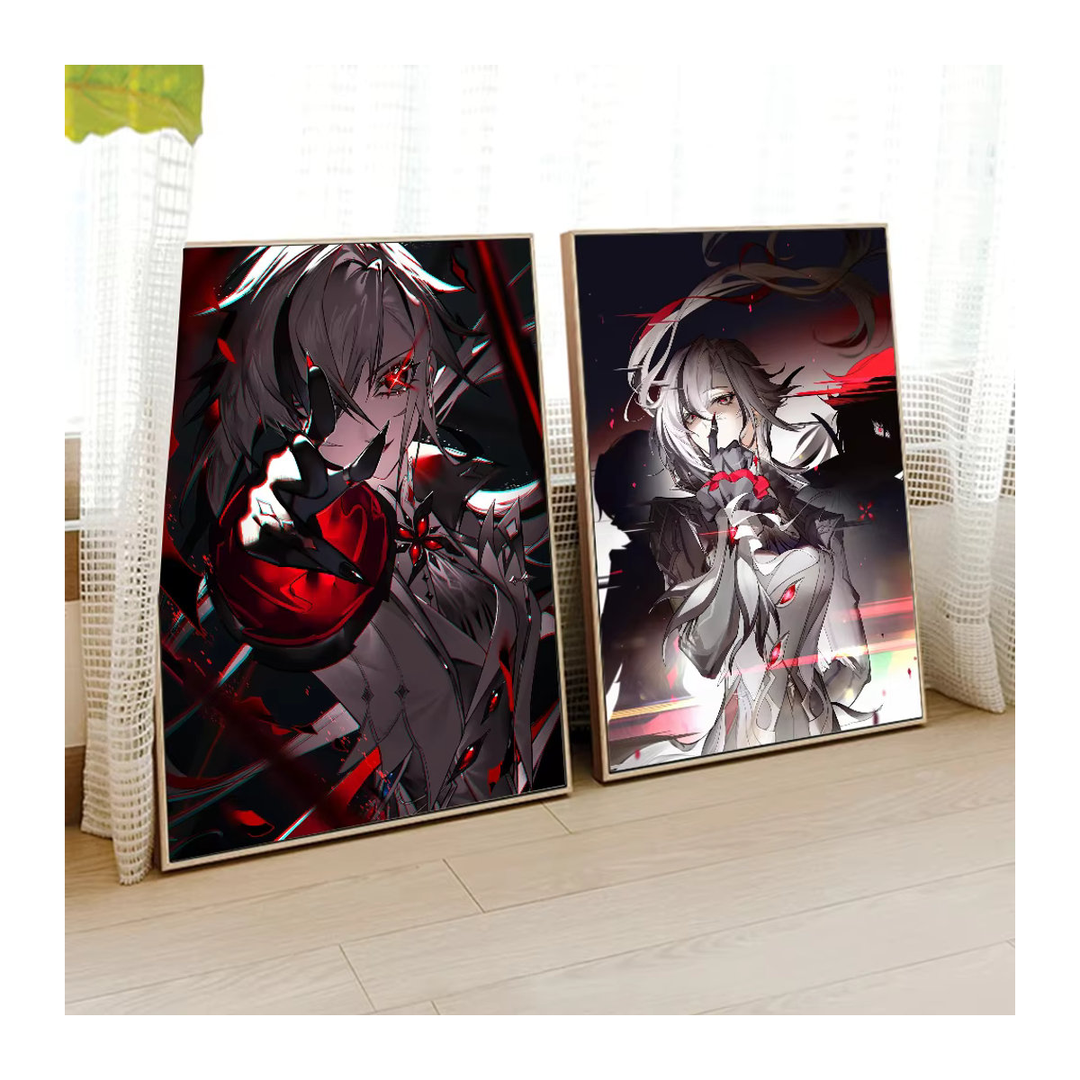 Genshin Impact Arlecchino Anime Poster aus Papier, mehrfarbiges Wandbild im Hochformat für Wohnzimmer und Schlafzimmer - Bild 6