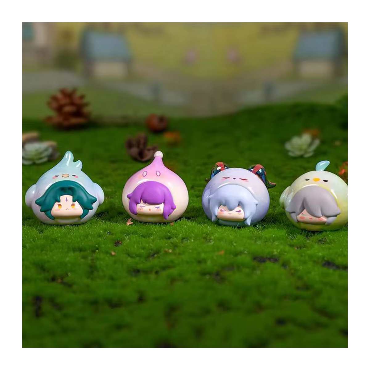Genshin Impact Furina Blind Box Mini Anime-Figur von Bandai, mehrfarbige Q-Version PVC-Sammelfigur für deinen Schreibtisch - Bild 3