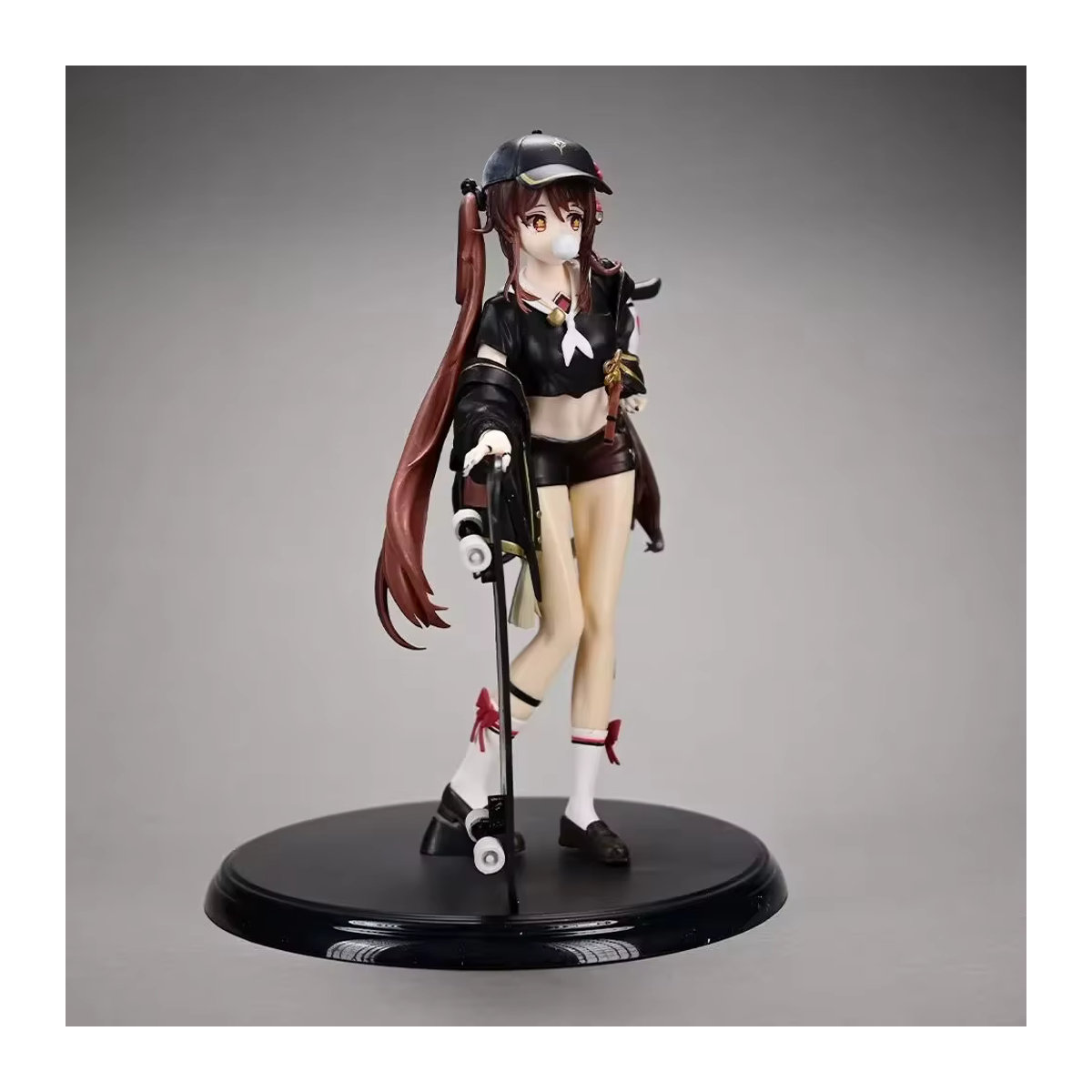 Genshin Impact Hu Tao Actionfigur in Skateboarding-Kleidung aus PVC, mehrfarbig - Bild 3