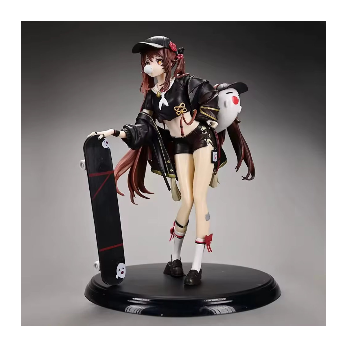 Genshin Impact Hu Tao Actionfigur in Skateboarding-Kleidung aus PVC, mehrfarbig - Bild 6