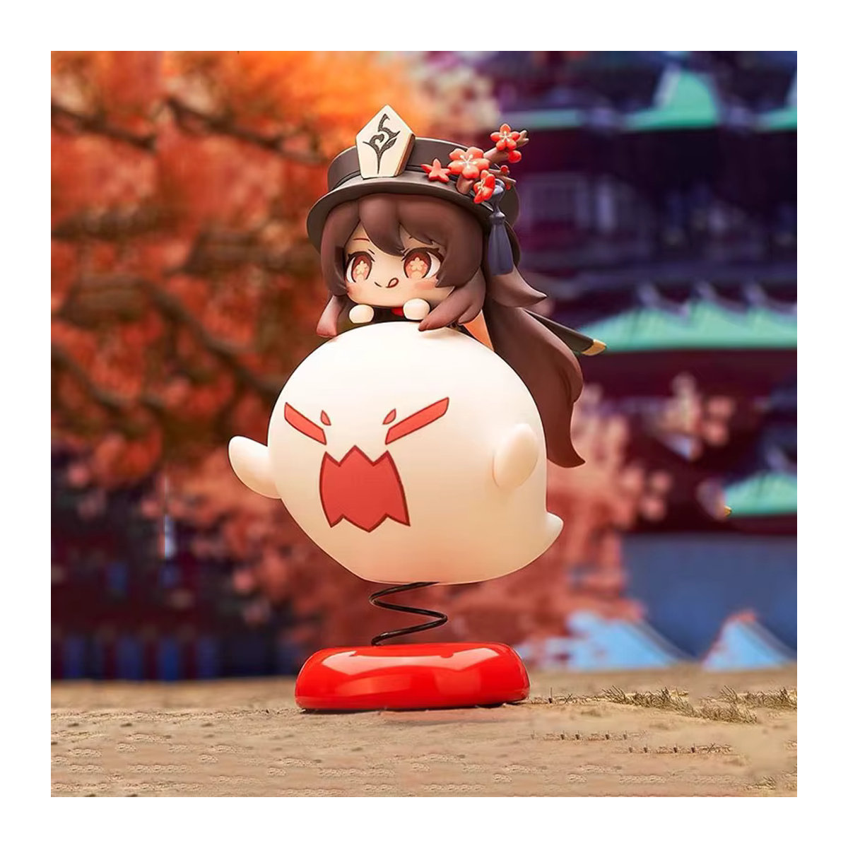 Genshin Impact Hu Tao Actionfigur Q Edition aus Kunststoff, mehrfarbig, Höhe: 10 cm - Bild 2