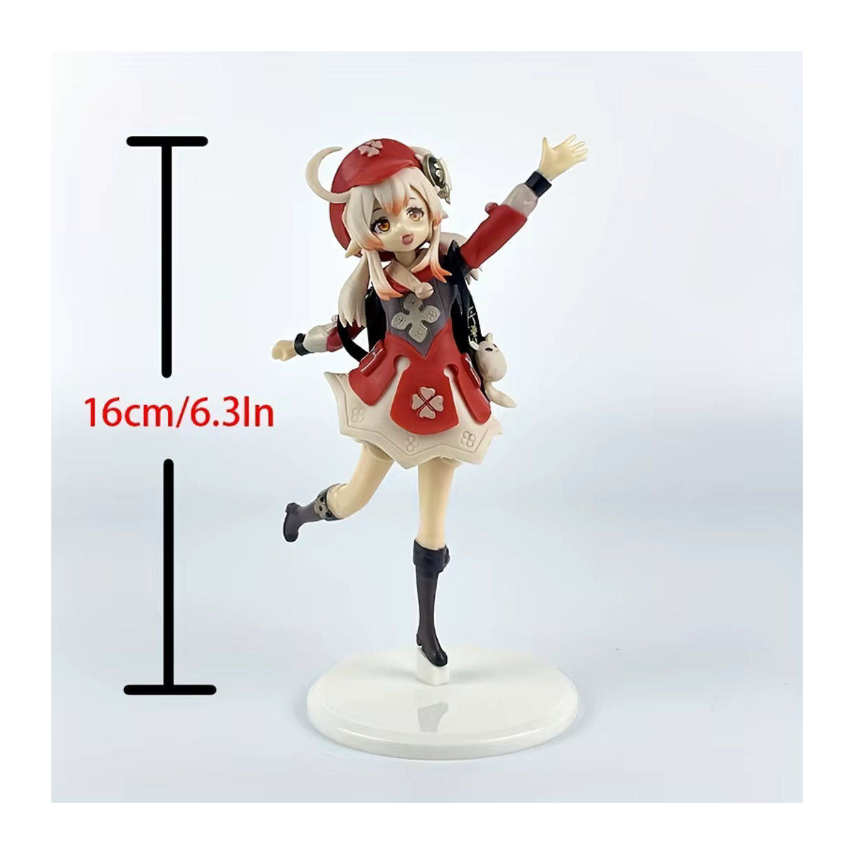 Genshin Impact Klee Anime Figur in Rot, 16 cm Höhe, Sammler Modell aus Kunststoff - Bild 2