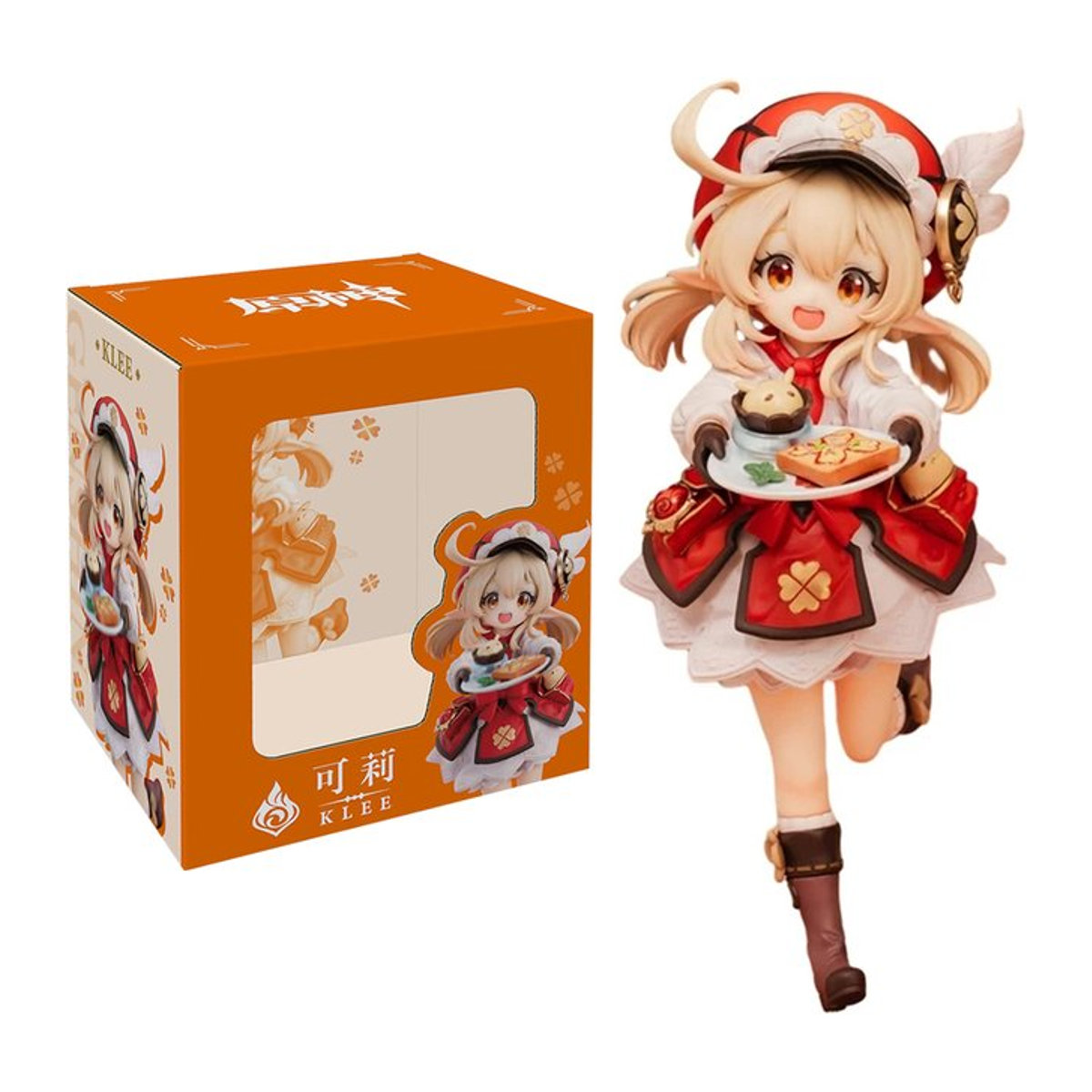 Genshin Impact Klee und Xiao Figuren Set von Bandai, mehrfarbige PVC Sammelfiguren für Kinder, Höhe: 17 cm - Bild 1