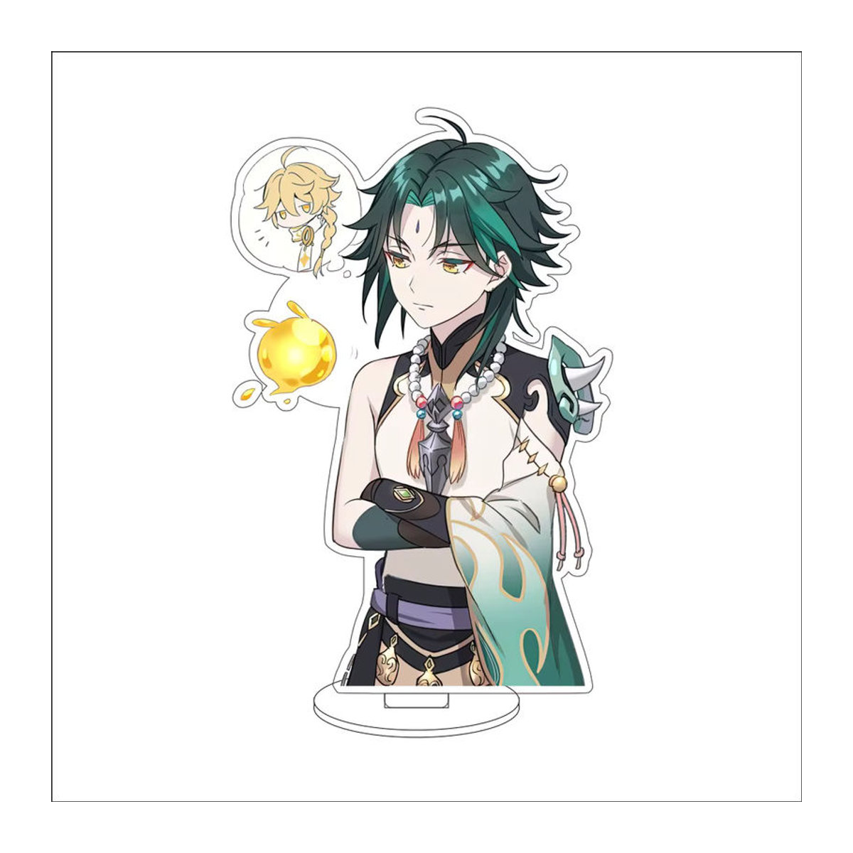 Genshin Impact Xiao Anime Figur als dekoratives Standmodell aus Kunststoff, Höhe: 16 cm, mehrfarbig - Bild 2
