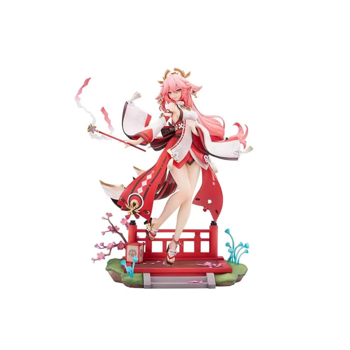 Genshin Impact Yae Miko Spielfigur aus Kunstharz in Rot - Bild 5