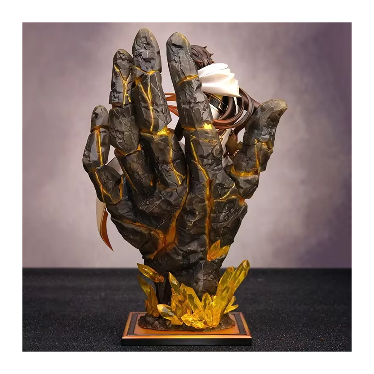 Genshin Impact Zhongli Actionfigur von Bandai in Schwarz, Höhe: 26 cm - Bild 1
