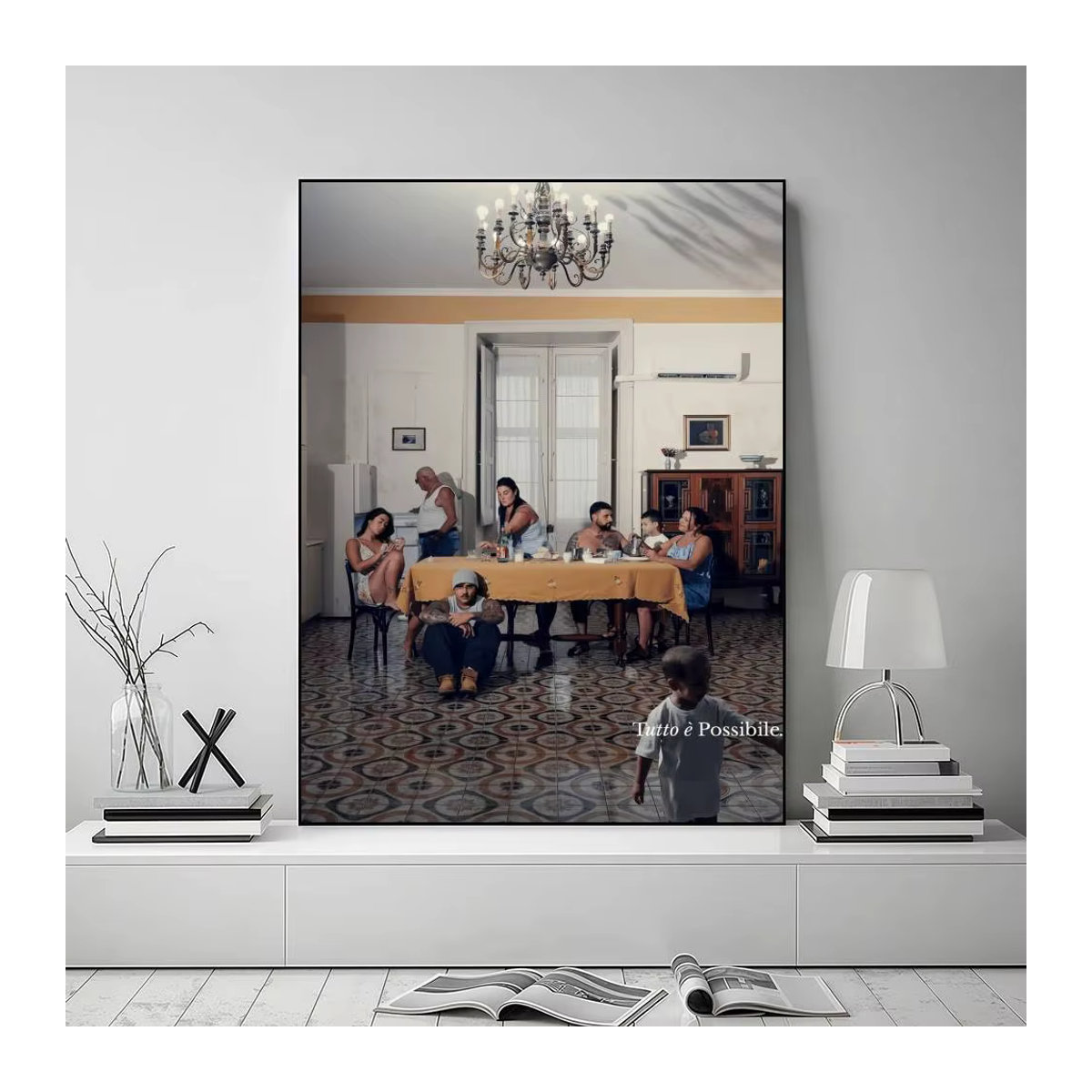 Geolier TUTTO e POSSIBILE Eleganter Poster-Aufkleber, mehrfarbig, B: 35 cm, H: 25 cm, T: 25 cm - Bild 6