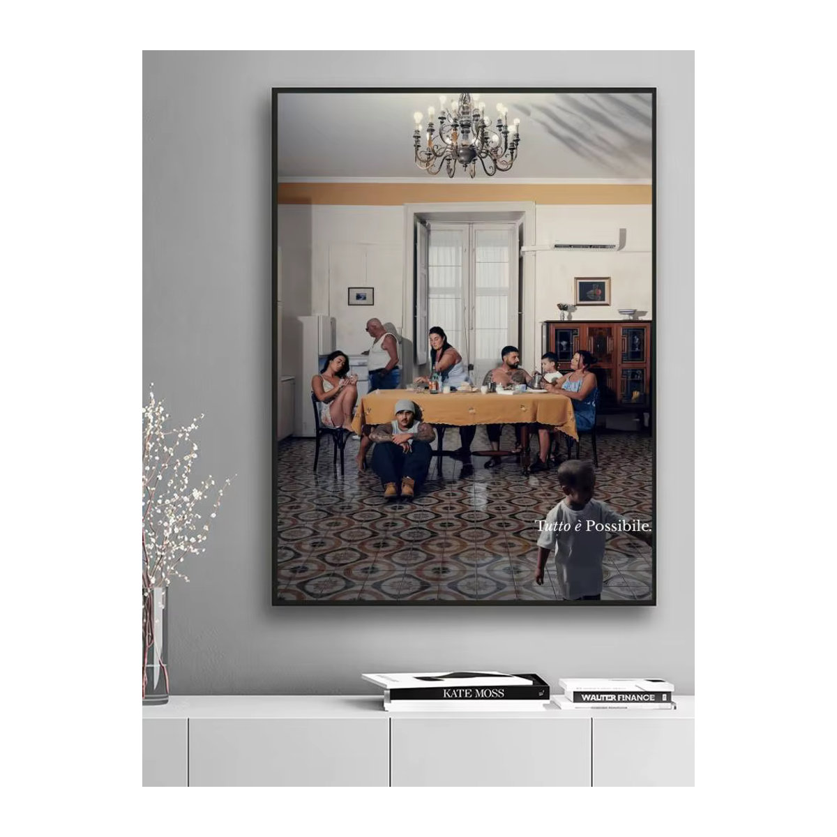 Geolier TUTTO e POSSIBILE Eleganter Poster-Aufkleber, mehrfarbig, B: 35 cm, H: 25 cm, T: 25 cm - Bild 7