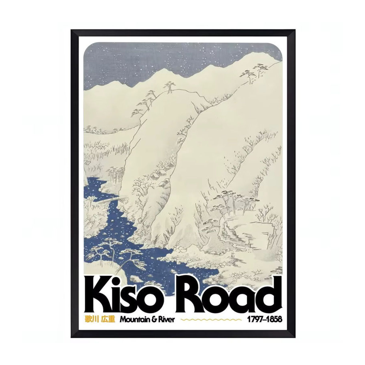 George Kempster Poster Landschaft Vintage Wandkunst mehrfarbig selbstklebend Hochformat - Bild 6