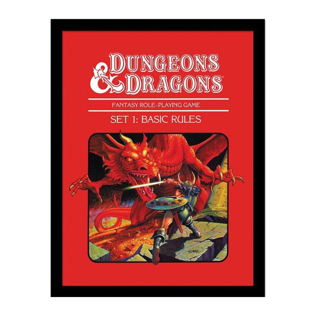 Gerahmtes Dungeons & Dragons Poster in Schwarz mit Glas, Breite: 40 cm, Höhe: 40 cm - Bild 1