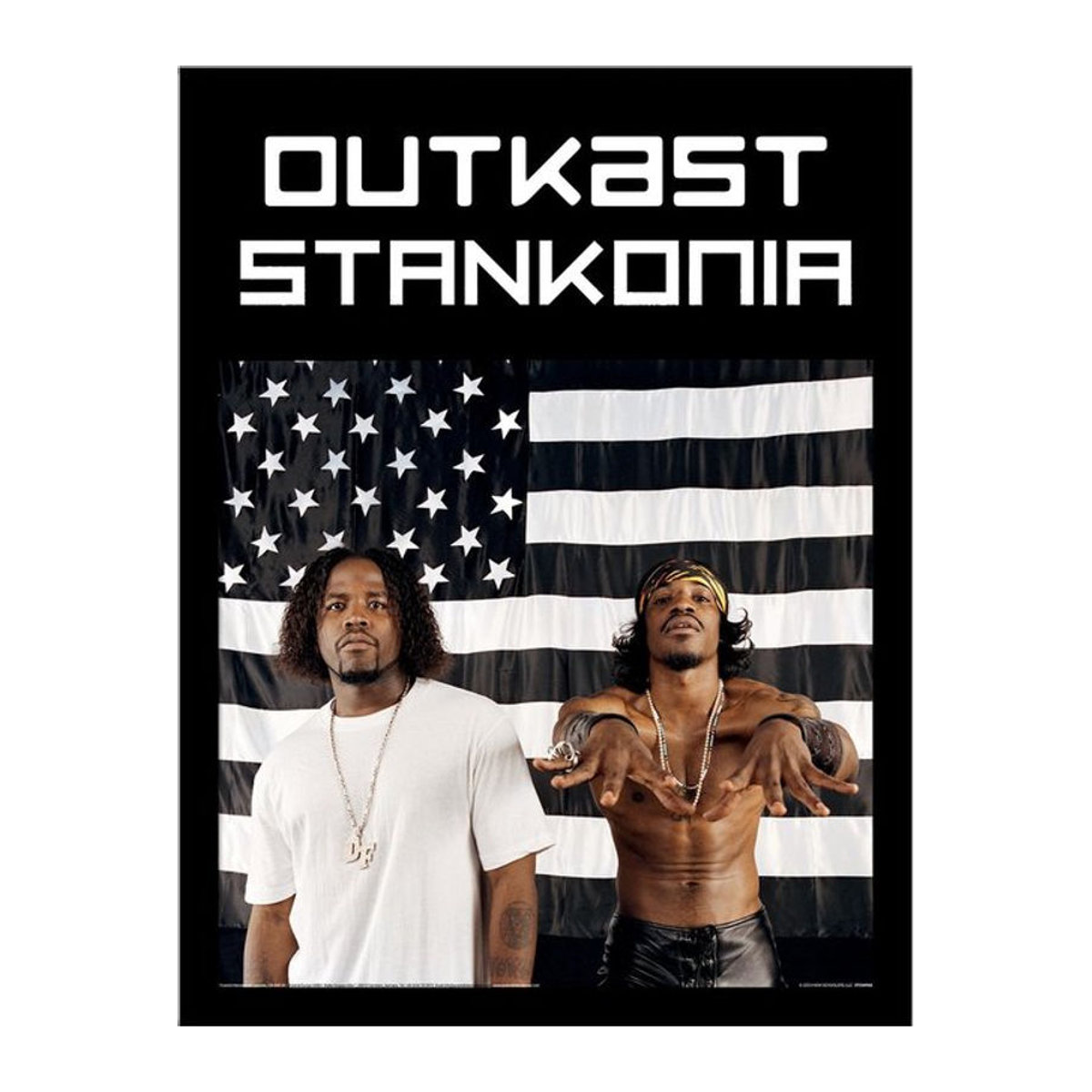 Gerahmtes Outkast Flag Poster von Pertemba FR - Apparel, mehrfarbig, B/H: 45 x 45 cm - Bild 1