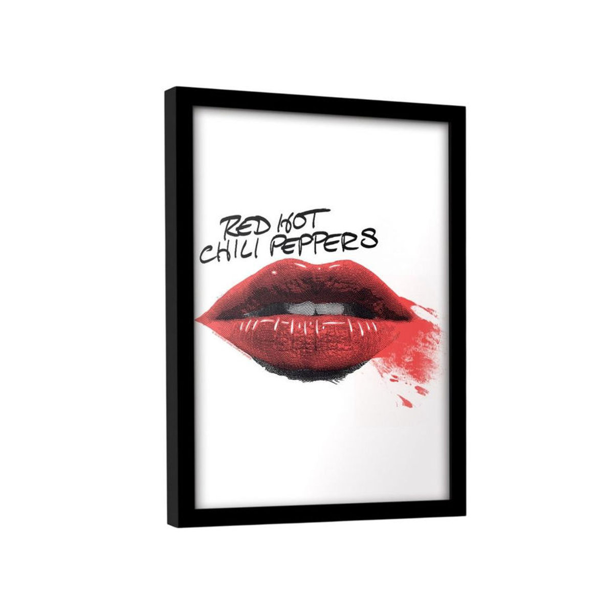 Gerahmtes Red Hot Chili Peppers Lippen Poster in Weiß, Breite: 45 cm, Höhe: 45 cm - Bild 2