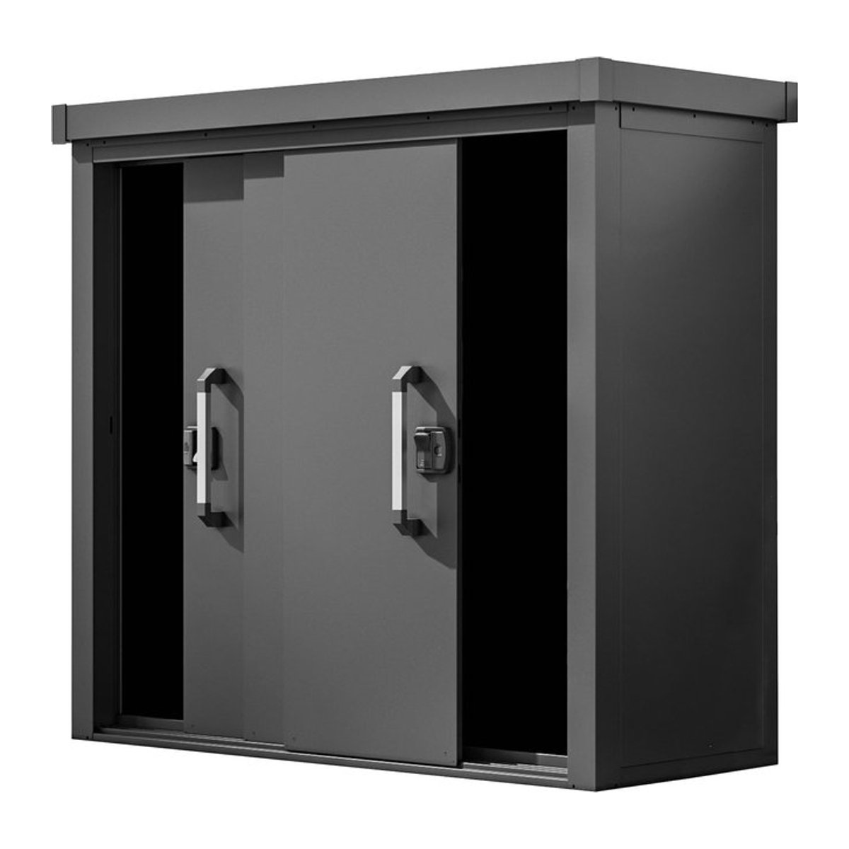 Geräteschrank LEON von PRIMEYARD aus Metall in Anthrazit inklusive Boden, B/T/H: 135 x 55 x 112 cm - Bild 1