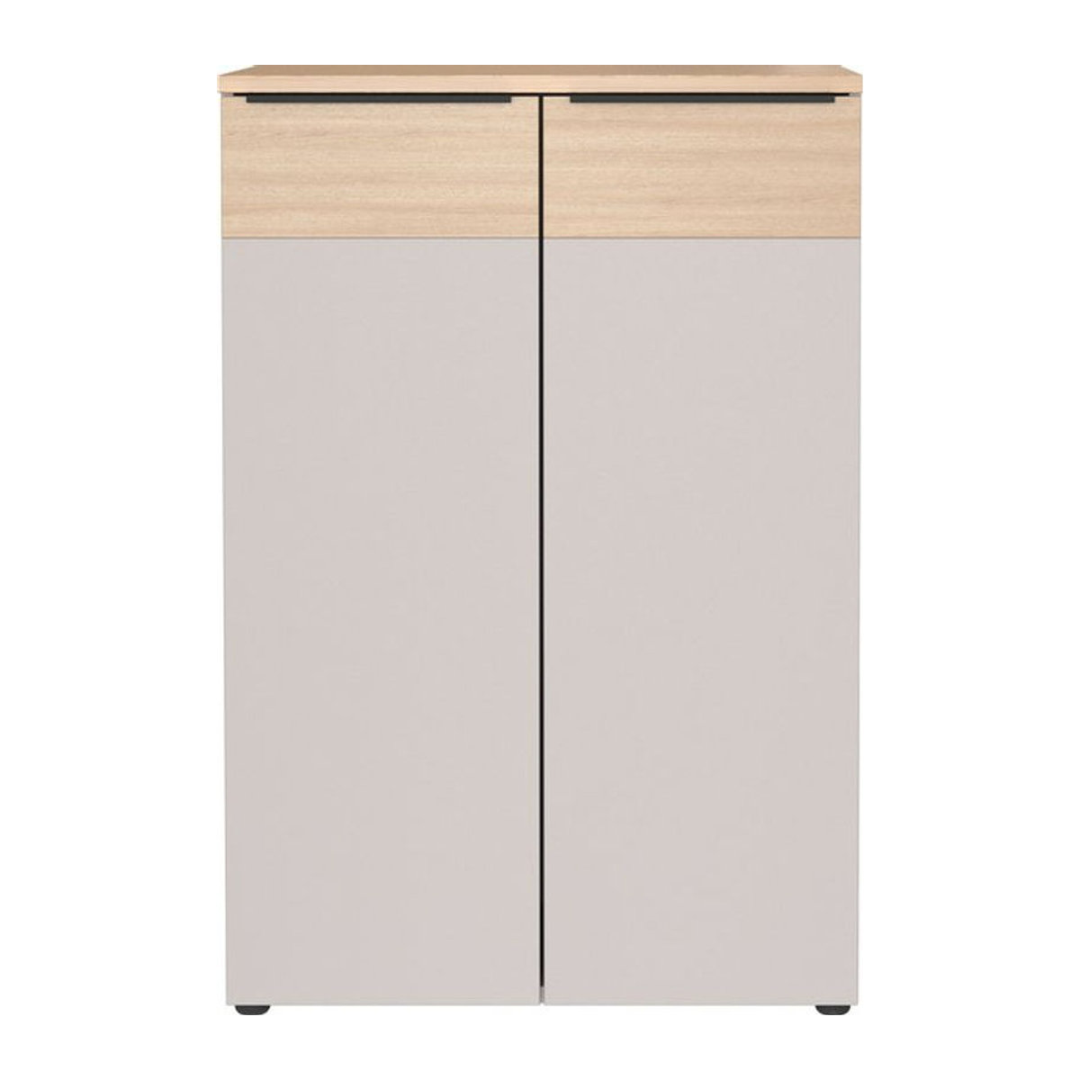 Germania Aktenschrank GW-Oviedo in Kaschmir und Lindberg-Eiche-Nb. mit Drehtüren, B/H/T: 80 x 120 x 40 cm - Bild 1