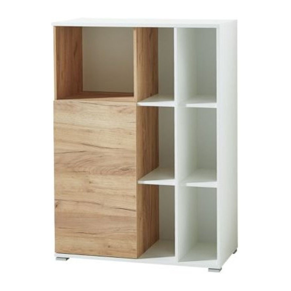 Germania Aktenschrank LIONI Home Office Kombischrank aus Holz in Weiß, B/H/T: 85 x 120 x 40 cm - Bild 3