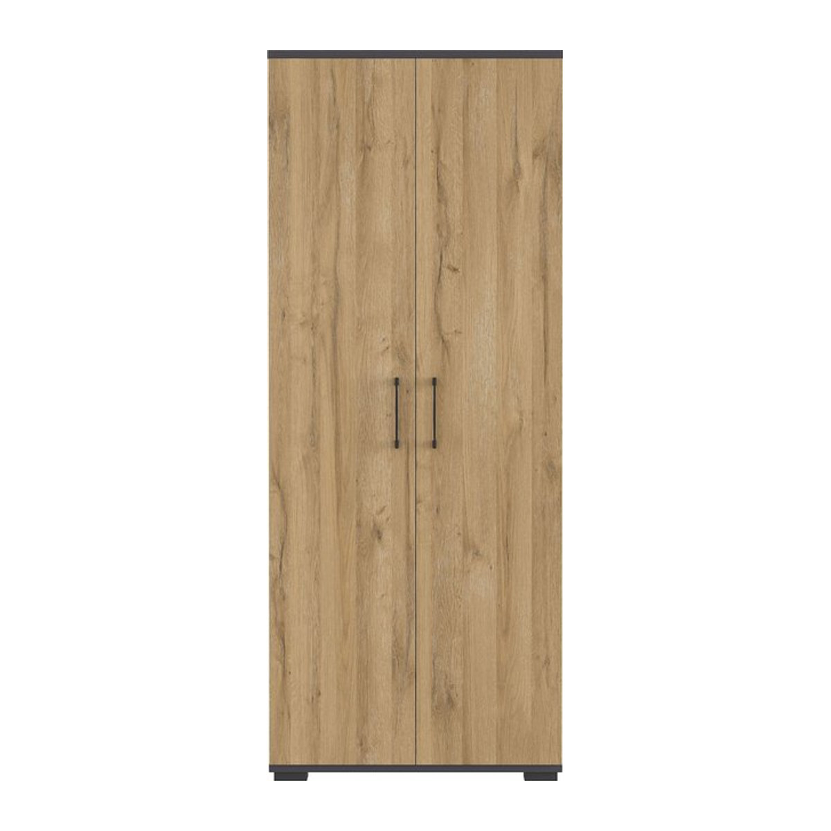 Germania Aktenschrank Profi 2.0 mit Drehtüren in Eiche Natur und Anthrazit, B/H/T: 80 x 200 x 40 cm - Bild 1