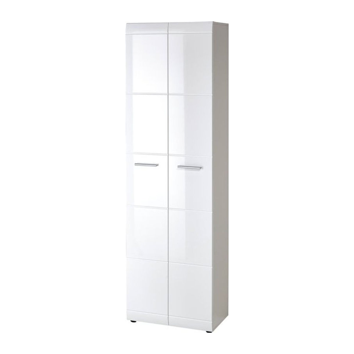 Germania Garderobenschrank Adana in Weiss aus Holzwerkstoff mit Drehtüren B/H/T: 59 x 197 x 37 cm - Bild 1