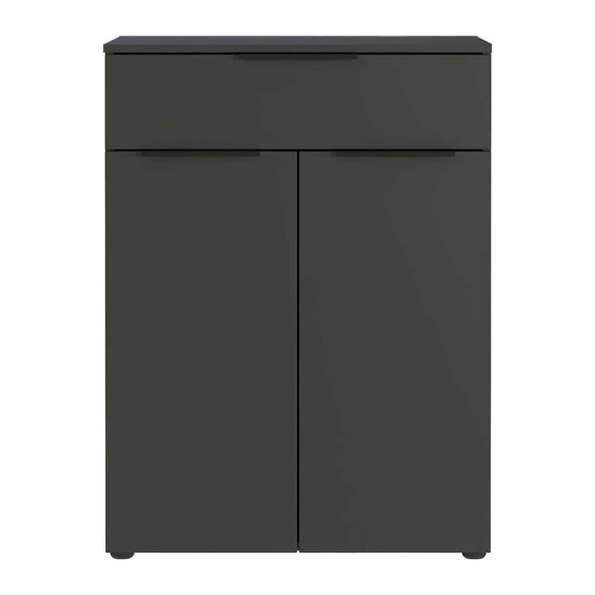 Germania Kommode GW-Crandon Modern in Anthrazit mit Drehtüren B: 71 cm, H: 95 cm, T: 34 cm - Bild 1