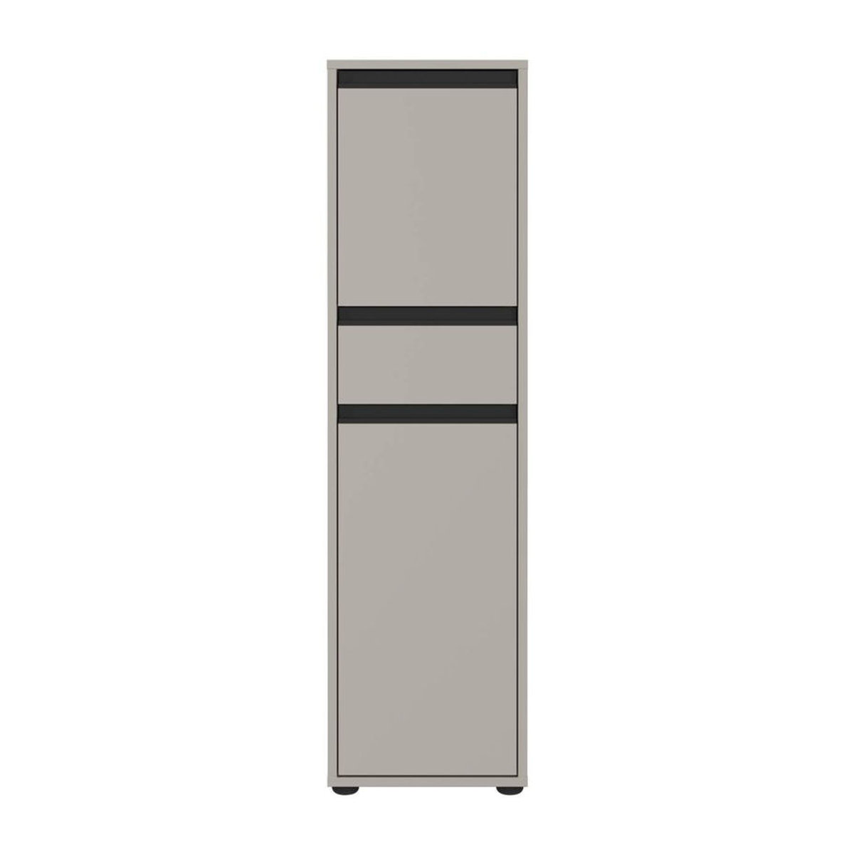 Germania Schrank 2201-186 mit Drehtüren in Grau, minimalistisches Design, B/H/T: 33 x 121 x 34 cm - Bild 2