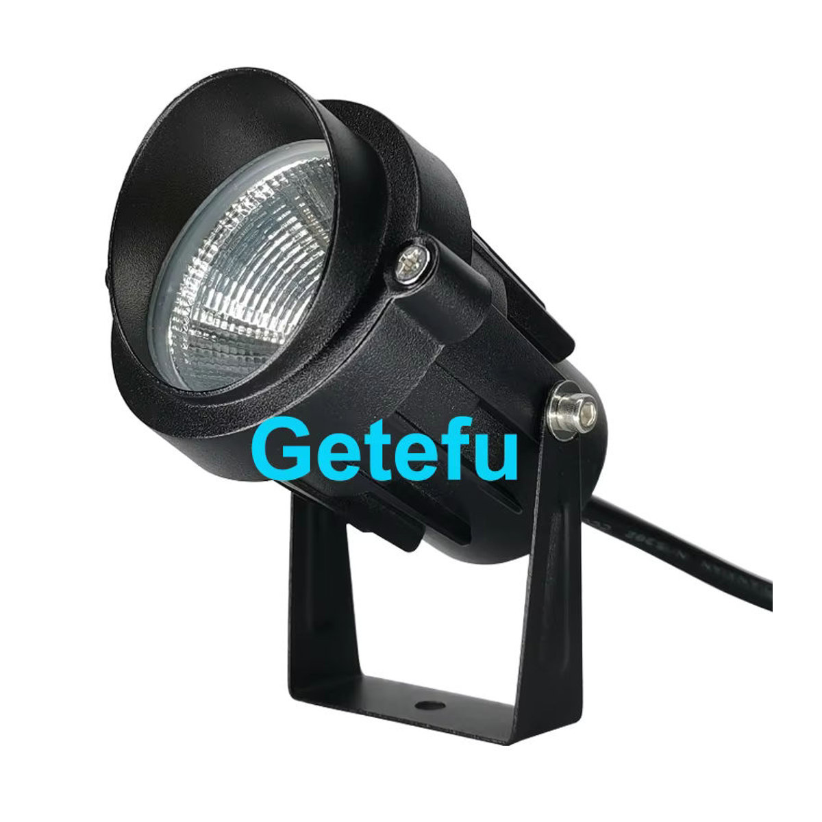 Getefu LED Wegeleuchte IP65 Gartenstrahler Warmweiß in Schwarz oder Weiß - Bild 1
