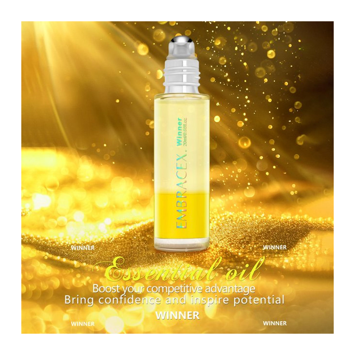 Gewinner Ätherisches Öl Rollerball Parfüm Gelb 20 ml - Bild 1