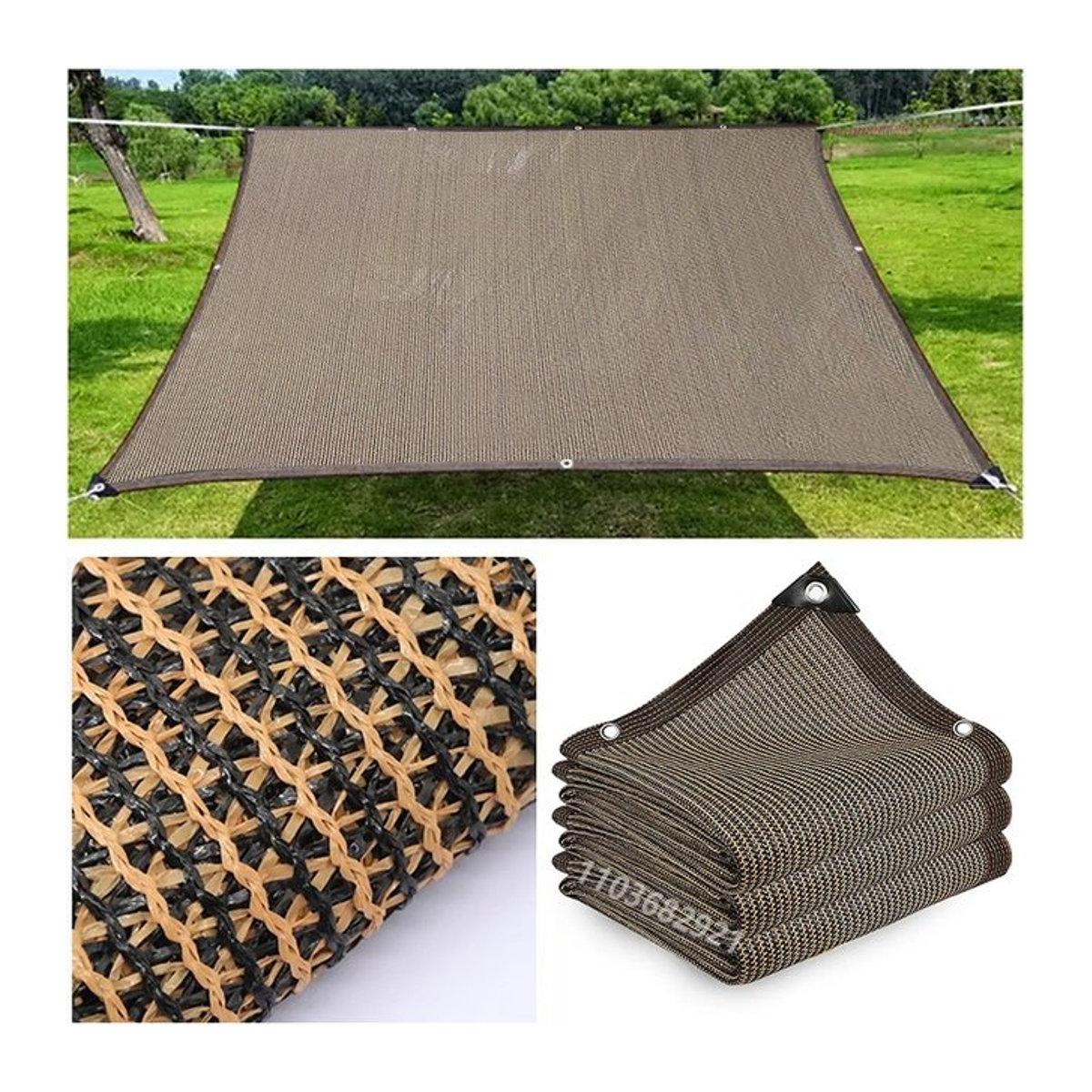 GFDYML Mehrfarbiges Sonnenschutznetz aus HDPE für Terrasse und Camping mit UV-Schutz - Bild 1
