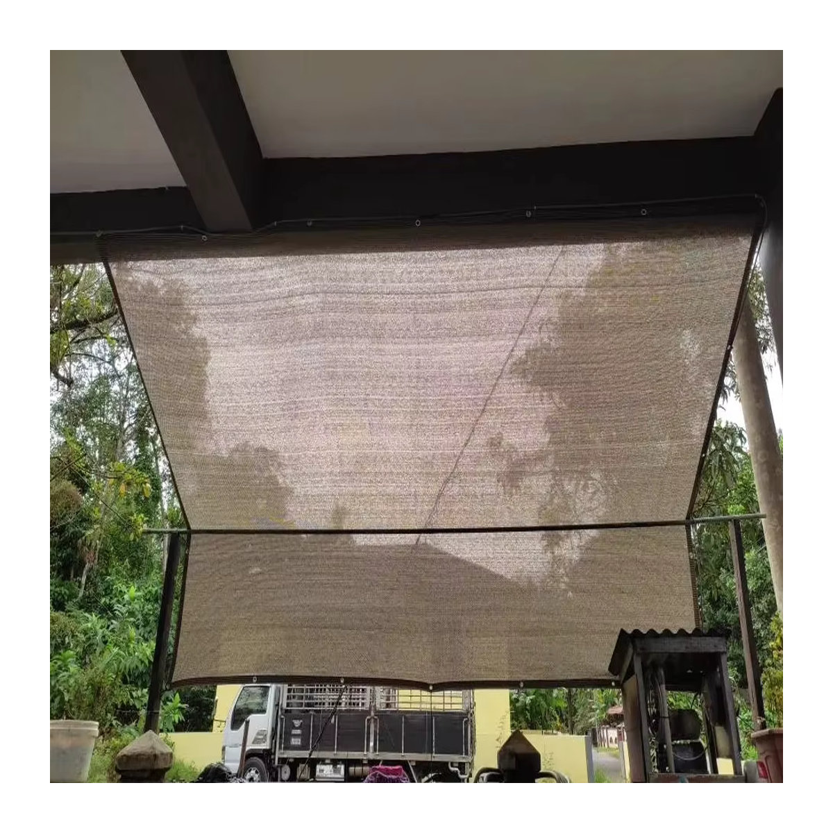 GFDYML Mehrfarbiges Sonnenschutznetz aus HDPE für Terrasse und Camping mit UV-Schutz - Bild 5