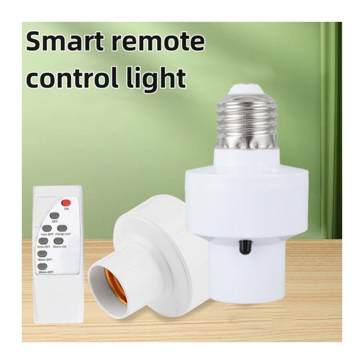 GGBEE E27 Smart Conversion Lampe mit Infrarot Fernbedienung, LED Energiesparlampe in Weiß - Bild 1