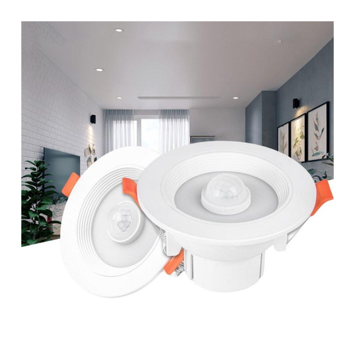 GGBEE LED Einbaustrahler mit PIR Bewegungssensor, Weiß, Acryl, 20W - Bild 1