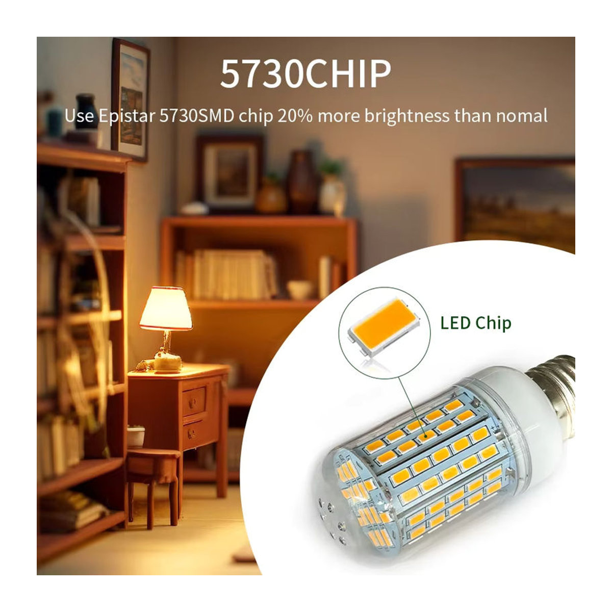 GGBEE LED Mais Licht E27 E14 Energiesparende SMD Beleuchtung für Schlafzimmer und Innenräume - Bild 2