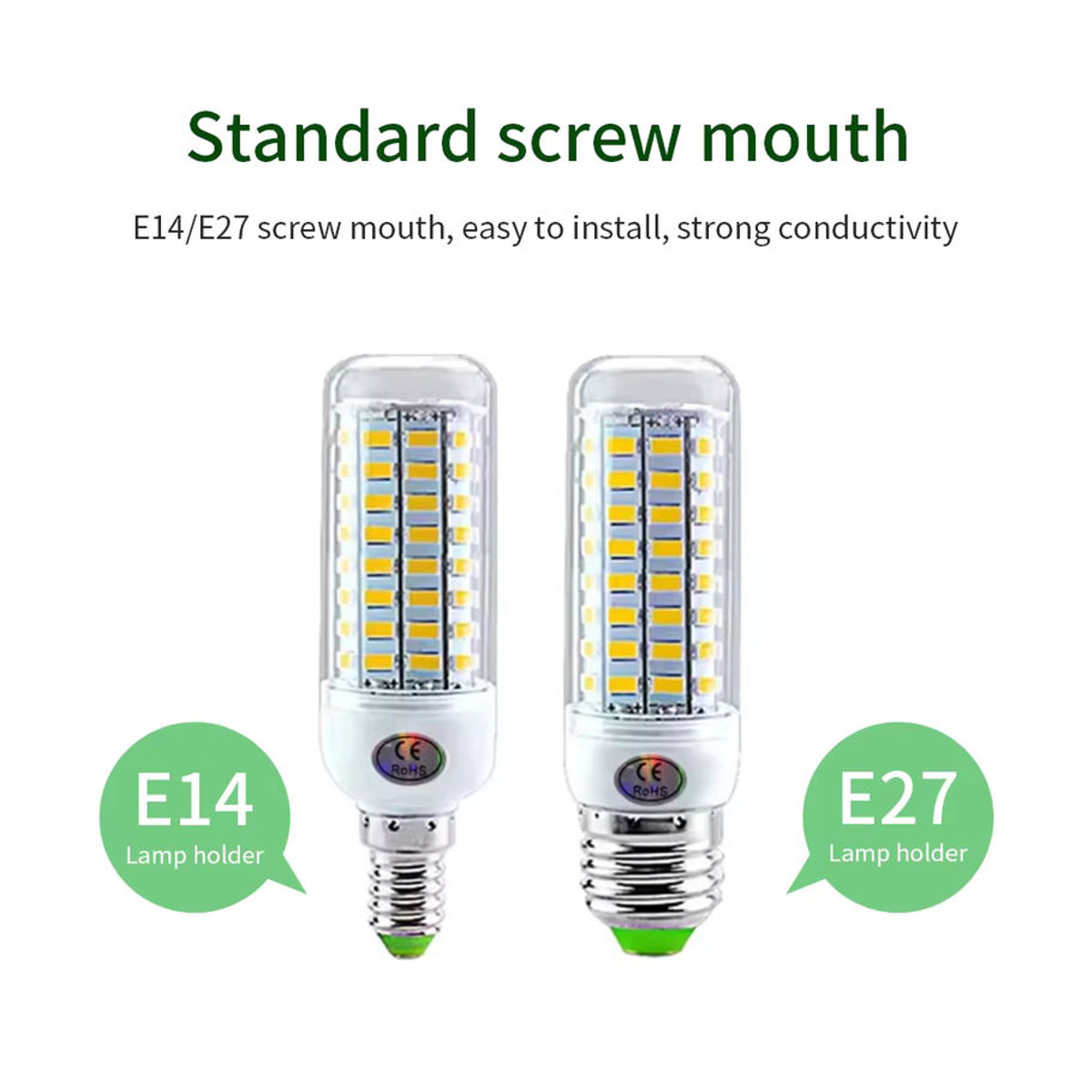GGBEE LED Mais Licht E27 E14 Energiesparende SMD Beleuchtung für Schlafzimmer und Innenräume - Bild 5