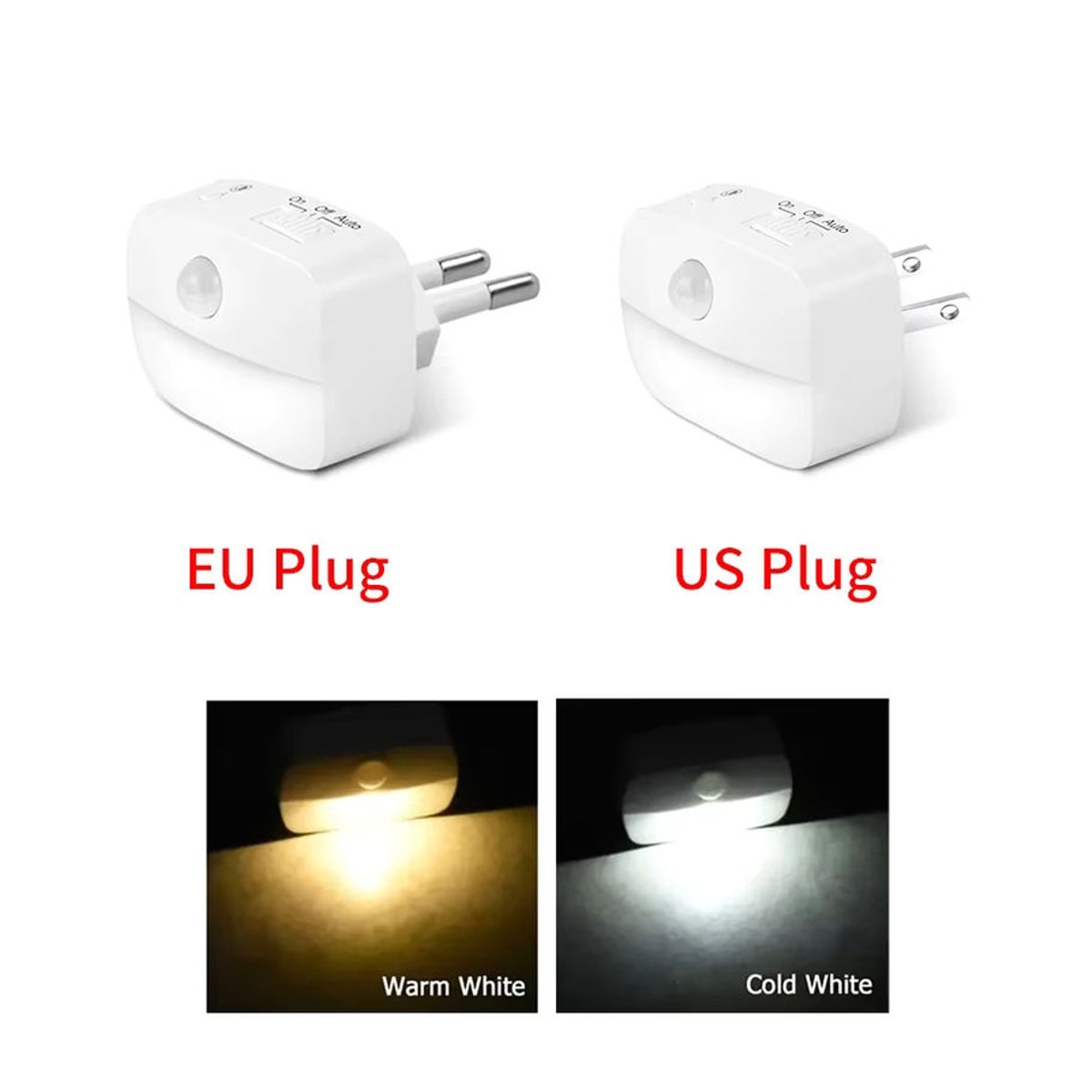 GGBEE LED Wandlampe mit PIR Bewegungssensor in Weiß für Flur Treppe und Schlafzimmer - Bild 5