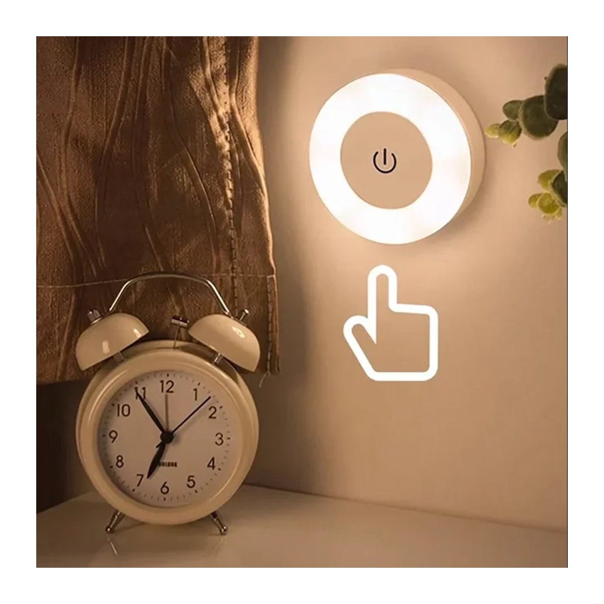 GGBEE LED Wandlicht Minimalistisch – Tragbare USB-aufladbare Nachtlicht-Lampe mit Touch-Funktion für Wohnzimmer und Schlafzimmer - Bild 1