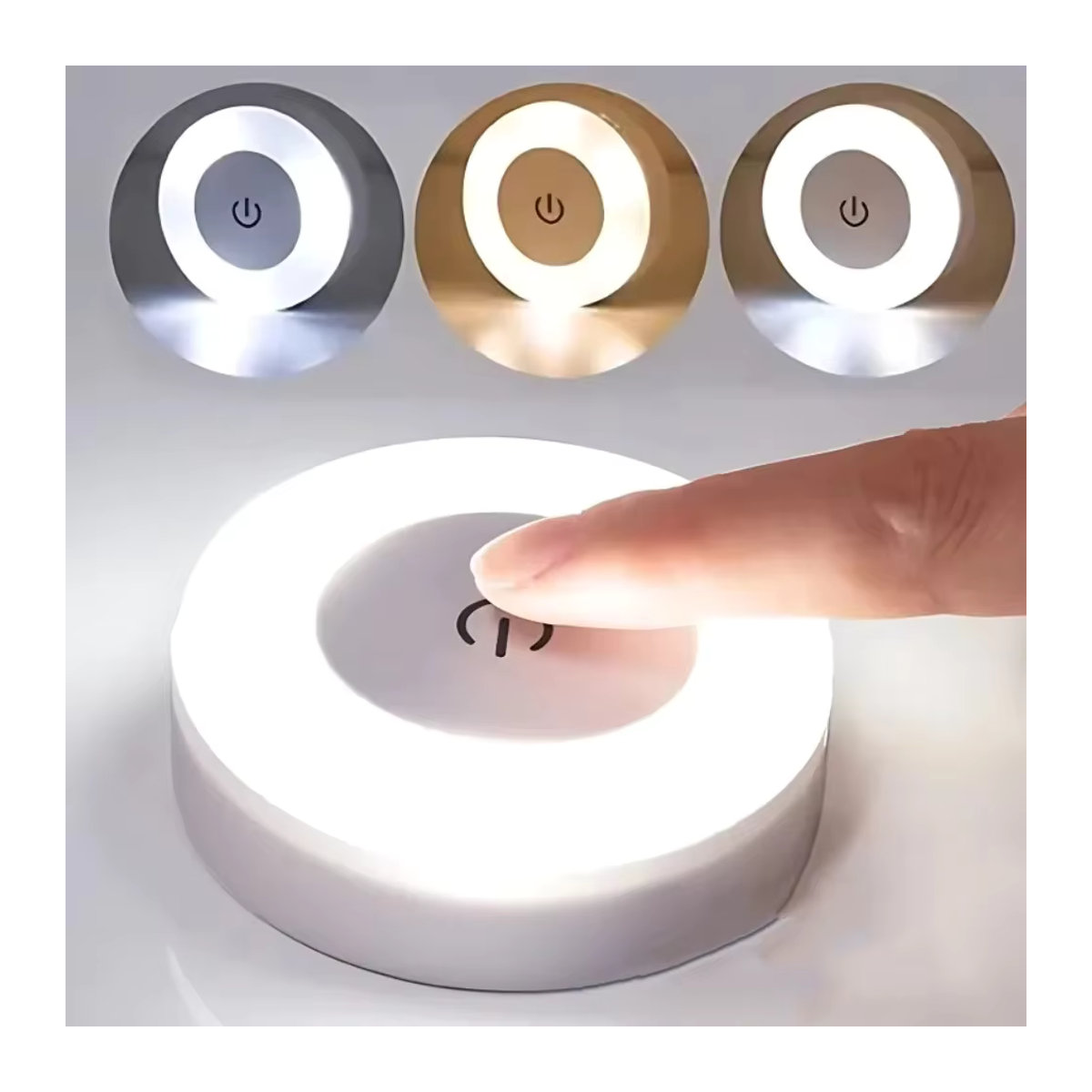 GGBEE LED Wandlicht Minimalistisch – Tragbare USB-aufladbare Nachtlicht-Lampe mit Touch-Funktion für Wohnzimmer und Schlafzimmer - Bild 5