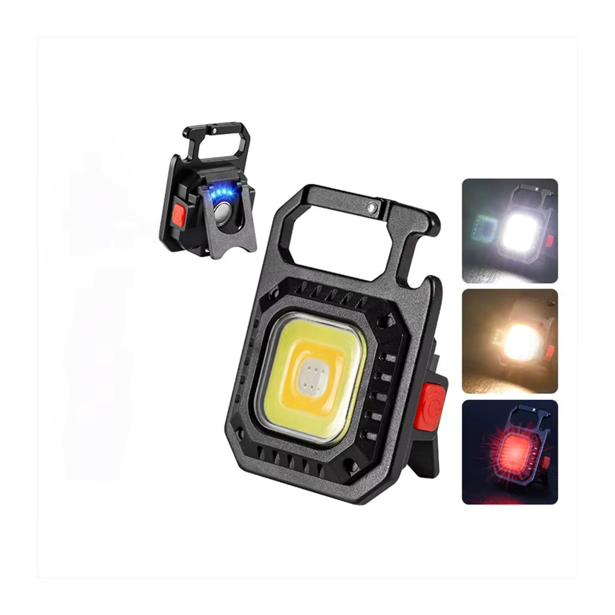 GGBEE Mini LED Taschenlampe mit Magnet und COB-Licht, wiederaufladbar mit 500mAh, 7 Modi für Outdoor, Camping und Angeln - Bild 7