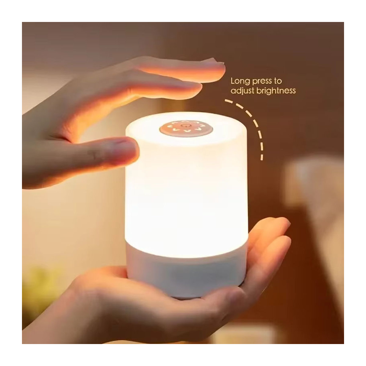 GGBEE Nachttischlampe in Weiß mit Touch-Funktion, 3 Modi und Dimmfunktion als minimalistische Tischlampe für das Schlafzimmer oder Kinderzimmer - Bild 2