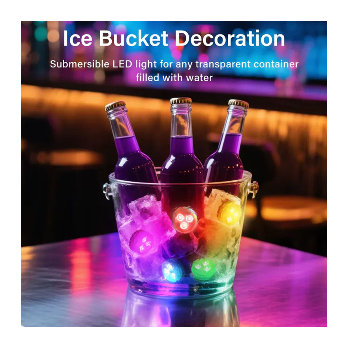 GGBEE RGB Outdoor LED Unterwasser Tauchlichter mit Fernbedienung in Bunt für Schwimmbad, Aquarium und Garten-Dekoration - Bild 4