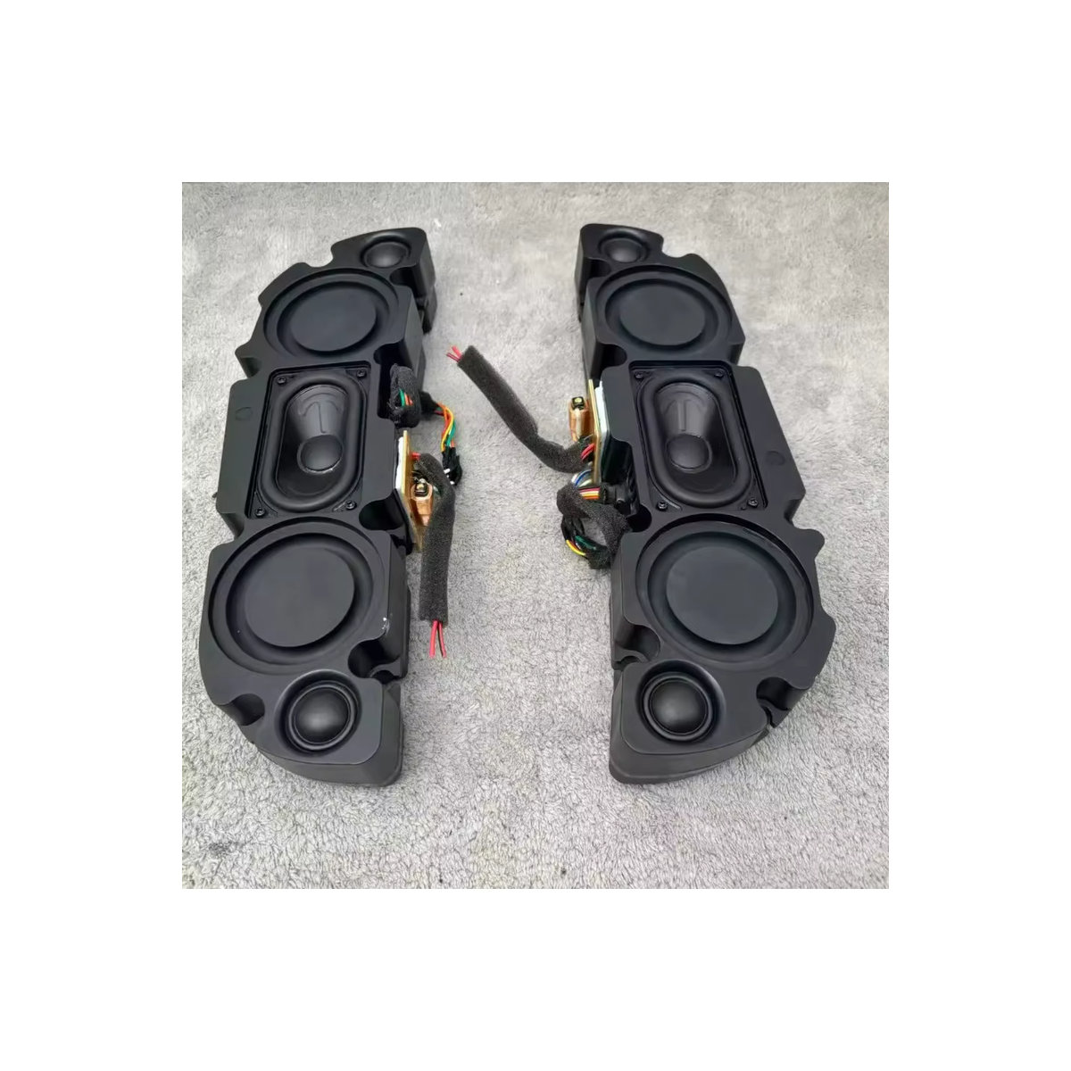 GHXAMP Hi-Fi 2-Wege Passivlautsprecher Set mit Dreifach-Treiber, Doppel-Bassmembranen und Langhub-Doppel-Hochtöner in Schwarz - Bild 1